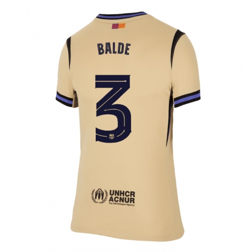 Billige Fotballdrakt Barcelona Alejandro Balde #3 Replika Bortedrakt Dame 2025-26 Kortermet Billige Fotballdrakt Barcelona Alejandro Balde #3 Replika Bortedrakt Dame 2025-26 Kortermet